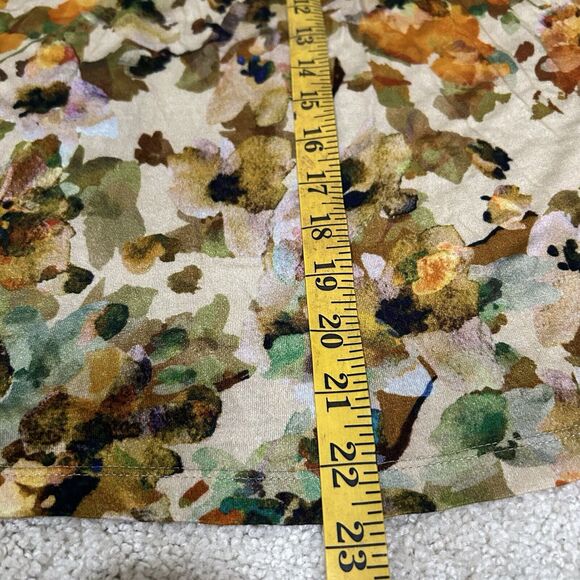 Bl^nk London Anthropologie Sequin Embellished Small Yellow Gold Blouse Floral - Picture 7 of 9